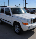 jeep commander 2008 white suv gasoline 6 cylinders 2 wheel drive automatic 76087