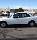 toyota camry 1996 white sedan le gasoline 4 cylinders front wheel drive automatic with overdrive 80229