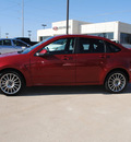 ford focus 2010 red sedan ses gasoline 4 cylinders front wheel drive automatic 75228