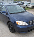 toyota corolla 2004 dk  blue sedan le gasoline 4 cylinders front wheel drive automatic with overdrive 77379