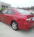 toyota corolla 2011 red sedan s gasoline 4 cylinders front wheel drive automatic 75503
