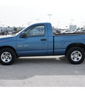 dodge ram pickup 1500 2002 blue pickup truck st gasoline 6 cylinders rear wheel drive automatic 77388