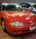 chevrolet monte carlo 2003 red coupe ss gasoline 6 cylinders front wheel drive automatic 13502