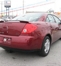pontiac g6 2008 red sedan value leader gasoline 4 cylinders front wheel drive automatic 45840