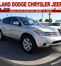 nissan murano 2007 silver suv s gasoline 6 cylinders all whee drive automatic 33157