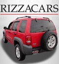 jeep liberty 2002 red suv sport 4x4 gasoline v6 4 wheel drive automatic with overdrive 60546