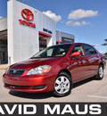toyota corolla 2008 red sedan le gasoline 4 cylinders front wheel drive automatic 32771