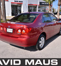 toyota corolla 2008 red sedan le gasoline 4 cylinders front wheel drive automatic 32771