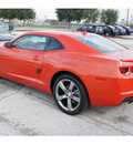 chevrolet camaro 2012 orange coupe gasoline 6 cylinders rear wheel drive 6 spd auto onstar,1 yr safe and snd 77090