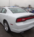 dodge charger 2011 white sedan gasoline 6 cylinders rear wheel drive automatic 60443