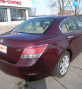 honda accord 2009 red sedan 4dr sdn v6 ex at gasoline 6 cylinders front wheel drive automatic 46219