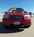 subaru forester 2007 dk  red suv 2 5 x premium package gasoline 4 cylinders all whee drive automatic 90241