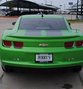 chevrolet camaro 2010 green coupe gasoline 6 cylinders rear wheel drive automatic 76087