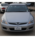 honda accord 2007 silver sedan value package gasoline 4 cylinders front wheel drive automatic 77065