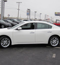 nissan maxima 2011 white sedan 3 5 s gasoline 6 cylinders front wheel drive automatic 46410