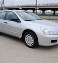 honda accord 2006 silver sedan value package gasoline 4 cylinders front wheel drive automatic 75228