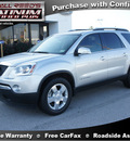 gmc acadia 2008 silver suv slt 2 gasoline 6 cylinders front wheel drive automatic 77388