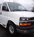 chevrolet express 2011 white van lt 3500 flex fuel 8 cylinders rear wheel drive automatic 60007