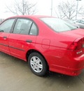 honda civic 2005 red sedan gasoline 4 cylinders front wheel drive 4 speed automatic 43228