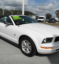 ford mustang 2009 white v6 premium gasoline 6 cylinders rear wheel drive 32783