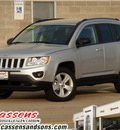 jeep compass 2011 silver suv latitude gasoline 4 cylinders 2 wheel drive automatic 62034