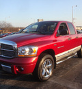 dodge ram 1500 2006 red laramie gasoline 8 cylinders 4 wheel drive automatic 60443