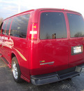 chevrolet express 2009 red van g1500 conversion 8 cylinders automatic 60443