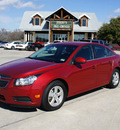 chevrolet cruze 2011 red sedan lt gasoline 4 cylinders front wheel drive automatic 76087