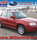 subaru forester 2008 dk  red suv 2 5 x premium gasoline 4 cylinders all whee drive 5 speed manual 55811