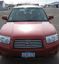 subaru forester 2008 dk  red suv 2 5 x premium gasoline 4 cylinders all whee drive 5 speed manual 55811