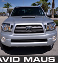 toyota tacoma 2010 silver prerunner sr5 trd gasoline 6 cylinders 2 wheel drive automatic 32771