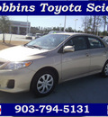 toyota corolla 2011 tan sedan le gasoline 4 cylinders front wheel drive automatic 75503