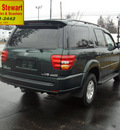 toyota sequoia 2001 green suv limited w dvd gasoline 8 cylinders dohc 4 wheel drive automatic 43560