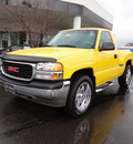 gmc sierra 1500 2002 yellow pickup truck gasoline 8 cylinders 4 wheel drive automatic 45036