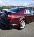 ford fusion 2012 maroon sedan sel flex fuel 6 cylinders front wheel drive shiftable automatic 98032