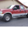 ford f 250 super duty 2002 red xlt diesel 8 cylinders 4 wheel drive automatic 95678