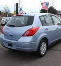 nissan versa 2011 blue hatchback 1 8 s gasoline 4 cylinders front wheel drive automatic with overdrive 80229