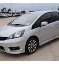 honda fit 2012 silver hatchback sport gasoline 4 cylinders front wheel drive automatic 77065