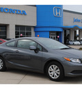 honda civic 2012 dk  gray coupe lx gasoline 4 cylinders front wheel drive automatic 77065