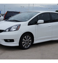 honda fit 2012 white hatchback sport w navi gasoline 4 cylinders front wheel drive automatic 77065