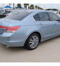 honda accord 2012 lt  blue sedan ex l w navi gasoline 4 cylinders front wheel drive automatic 77065