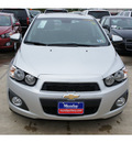 chevrolet sonic 2012 silv ice met hatchback ltz gasoline 4 cylinders front wheel drive automatic 77090
