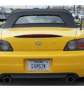 honda s2000 2003 yellow gasoline 4 cylinders dohc rear wheel drive standard 77090
