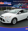 ford focus 2012 white sedan sel gasoline 4 cylinders front wheel drive automatic 34474