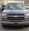 chevrolet silverado 1500 2003 blue pickup truck lt gasoline 8 cylinders 4 wheel drive automatic 06019