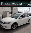 acura tsx 2008 white sedan tech gasoline 4 cylinders front wheel drive automatic with overdrive 60462