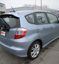honda fit 2011 lt  blue hatchback sport nav gasoline 4 cylinders front wheel drive automatic 46219