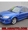 mazda protege5 2003 blue hatchback gasoline 4 cylinders dohc front wheel drive 5 speed manual 98371