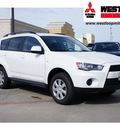 mitsubishi outlander 2012 white suv es gasoline 4 cylinders front wheel drive automatic 78238