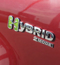 gmc yukon 2008 red suv hybrid hybrid 8 cylinders 2 wheel drive automatic 76087